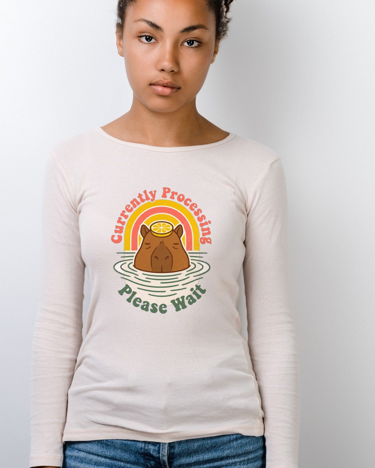 Currently Processing Yuzu Soak Tee Long Sleeve — lifestyle photo