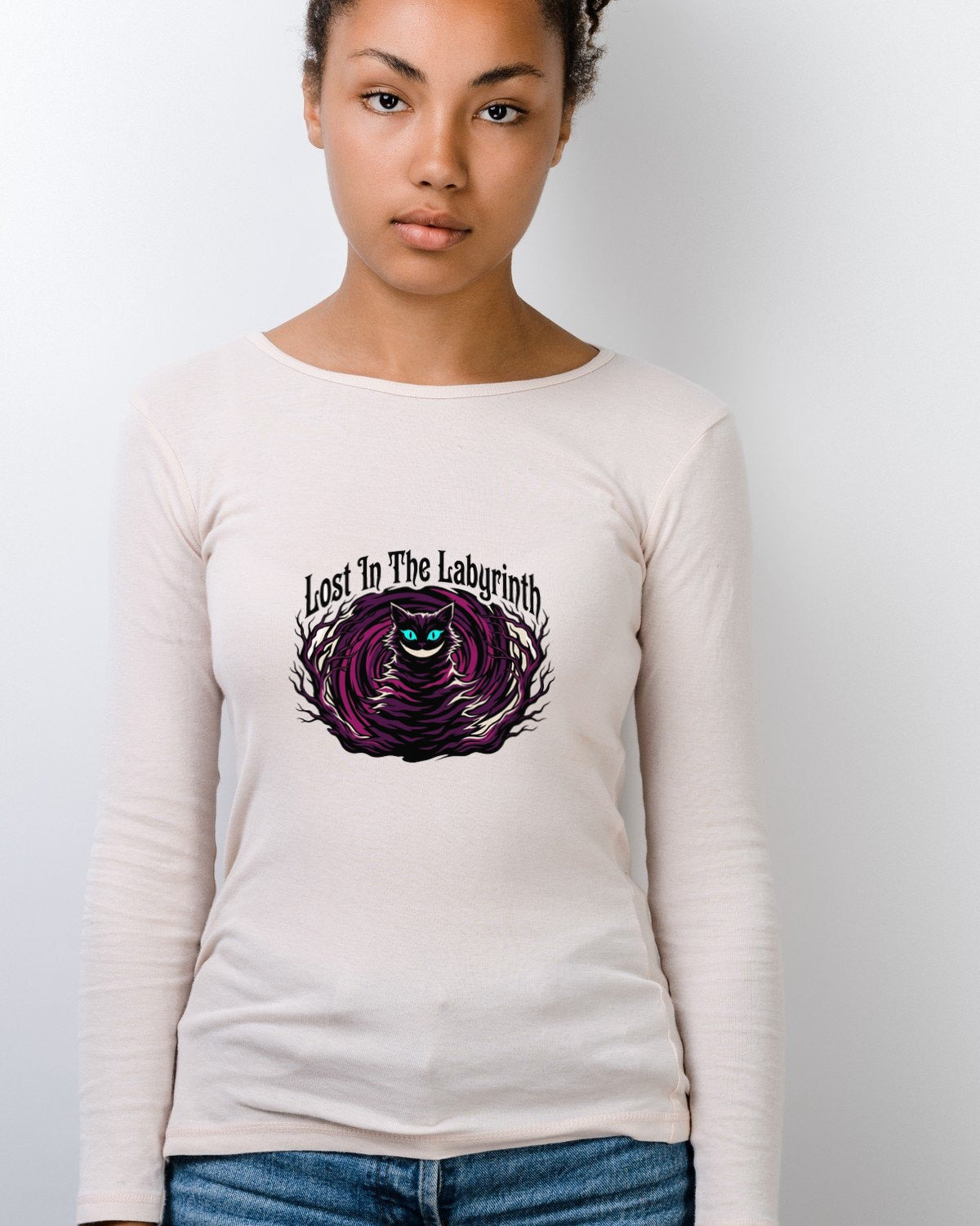 Fading Grin Of The Midnight Woods Long Sleeve — lifestyle photo
