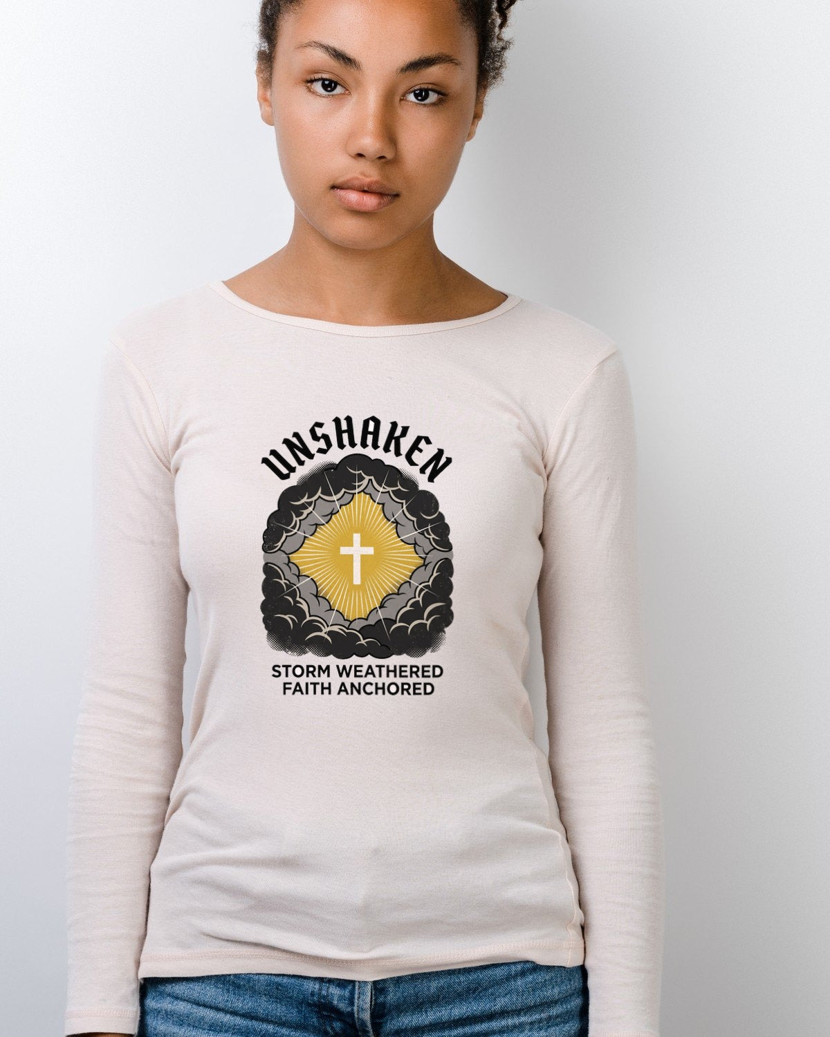 Divine Light Piercing The Veil Long Sleeve — lifestyle photo