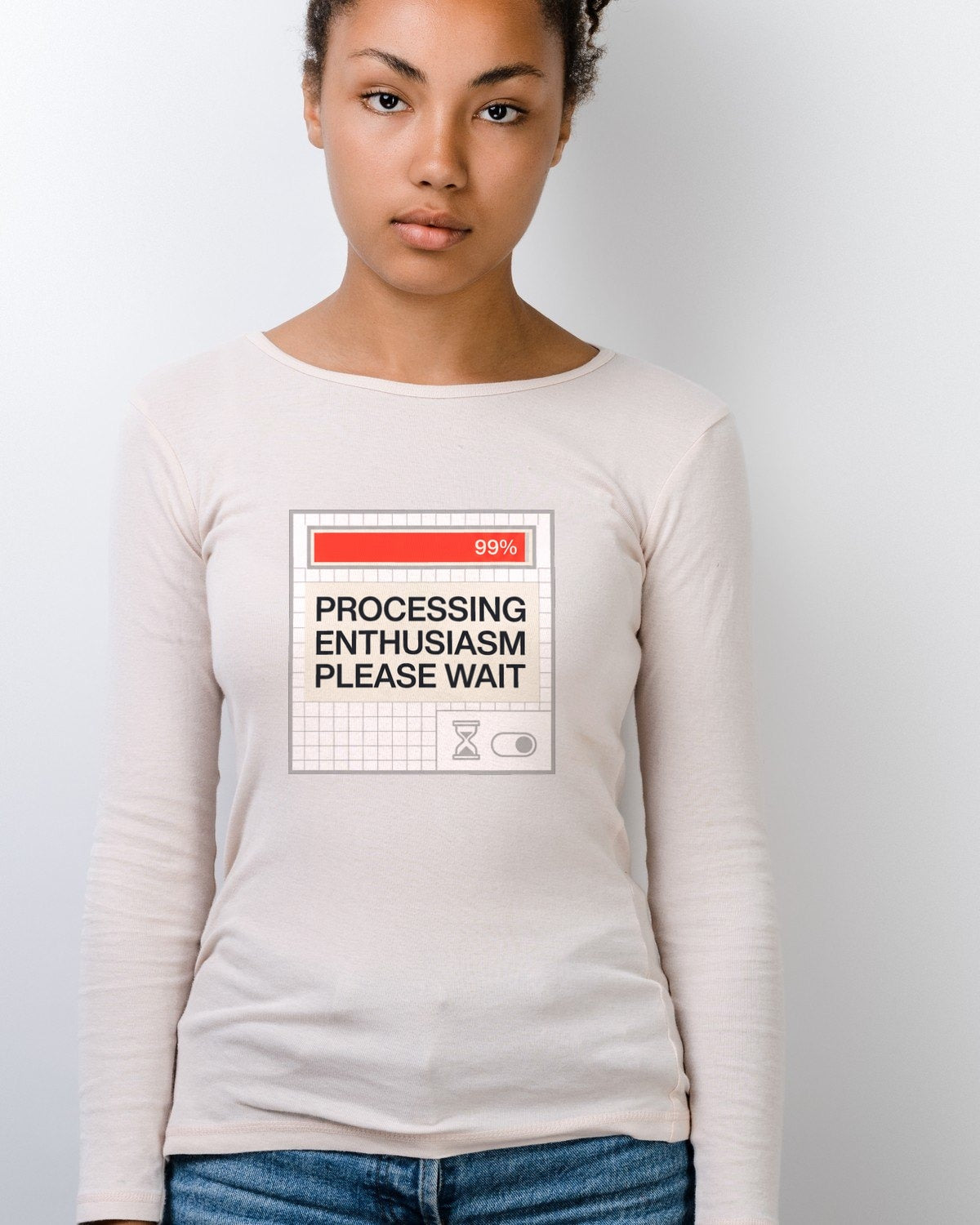 Processing Enthusiasm Loading Bar Long Sleeve — lifestyle photo