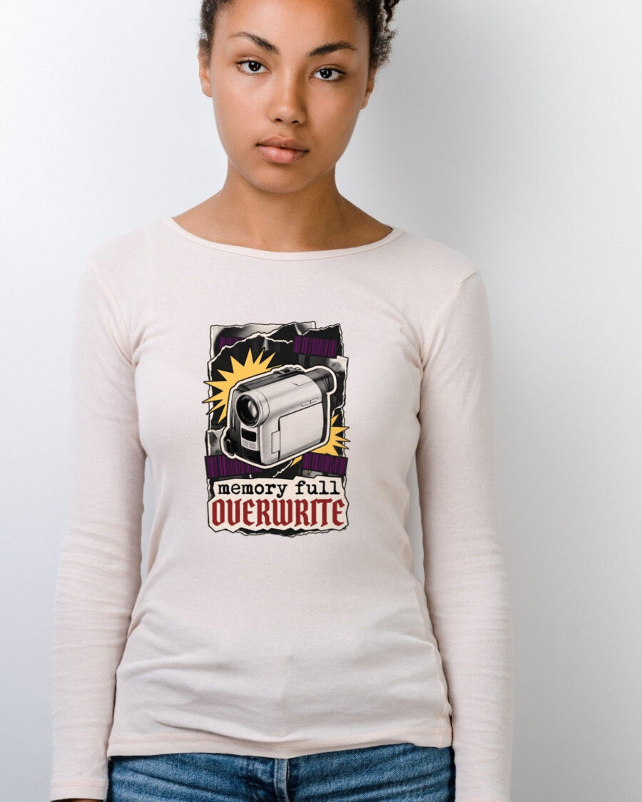 Analog Memory Overwrite Collage Long Sleeve — lifestyle photo