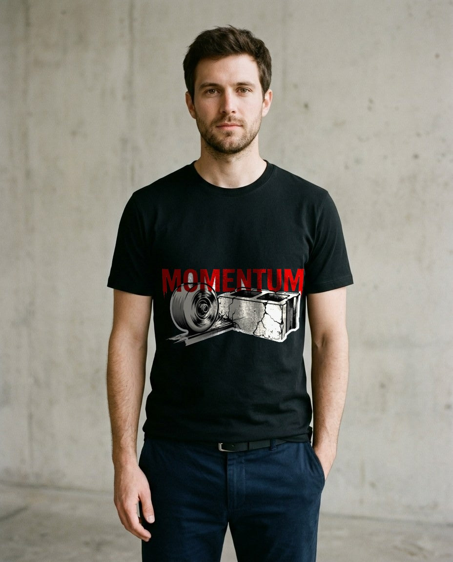 Shattered Concrete Gothic Sleeve Tee — lifestyle photo