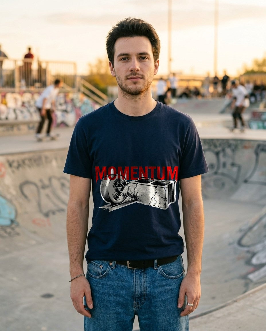 Shattered Concrete Gothic Sleeve Tee — lifestyle photo