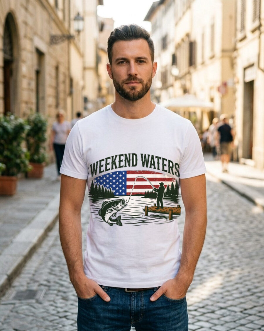 Sunrise Cast American Lake Scene — lifestyle photo