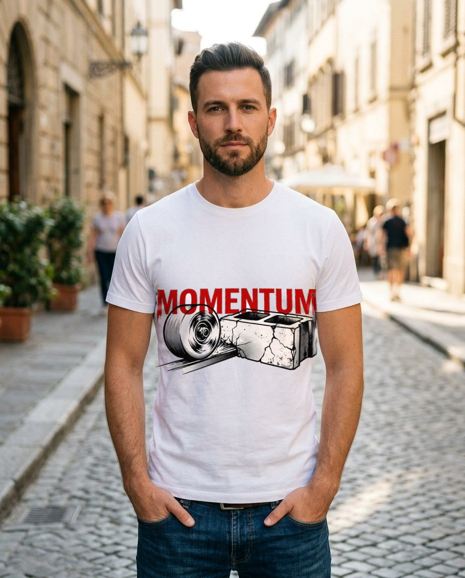 Shattered Concrete Gothic Sleeve Tee — lifestyle photo