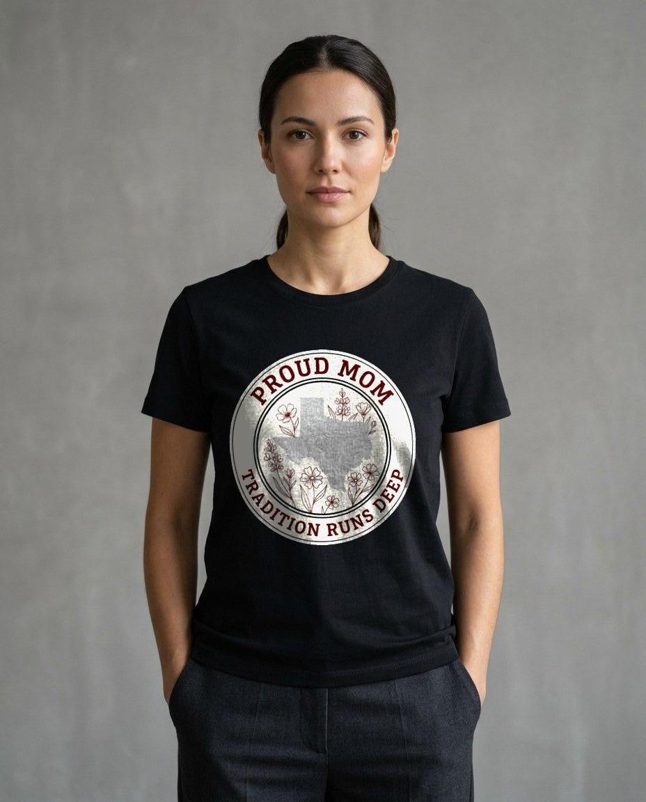 Maroon Tradition Proud Mom Seal — lifestyle photo