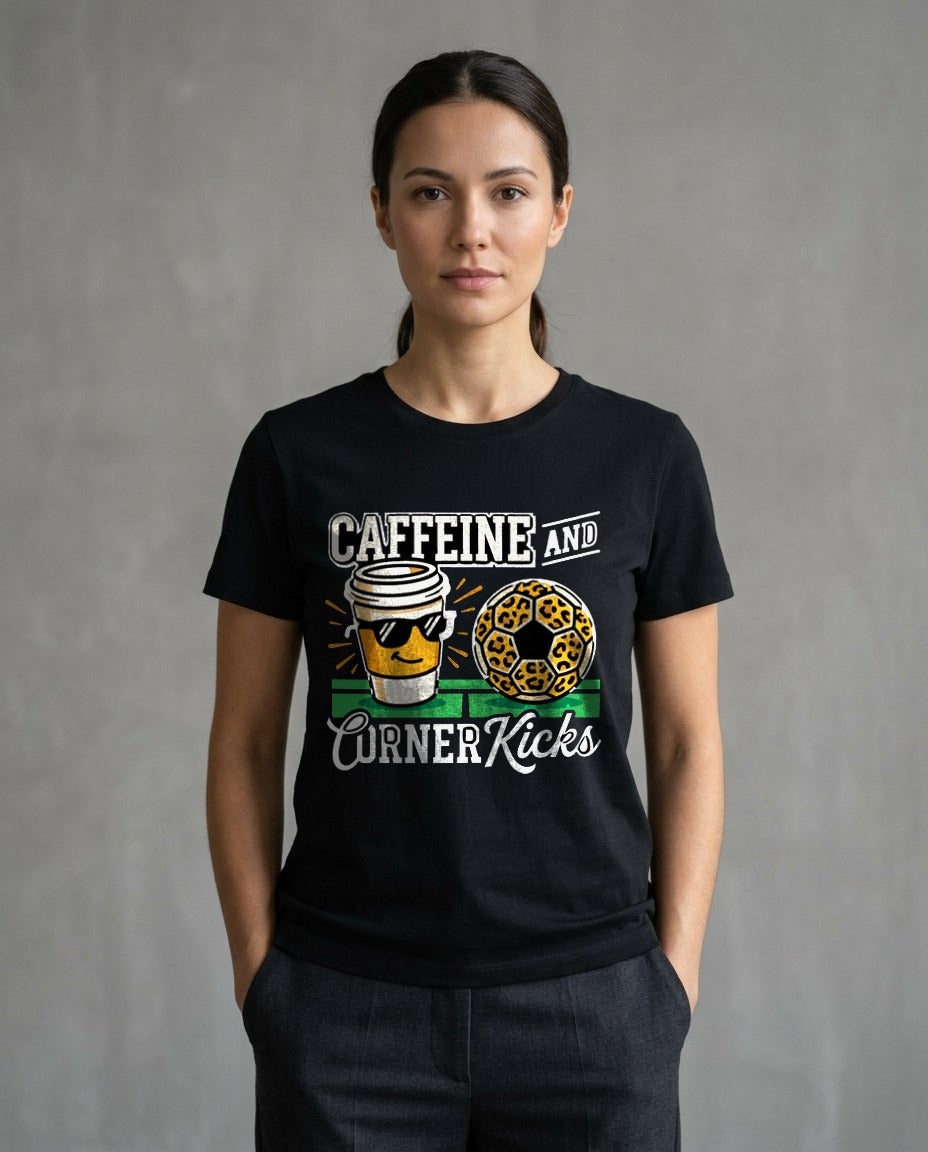 Caffeine And Corner Kicks Soccer Mom — lifestyle photo