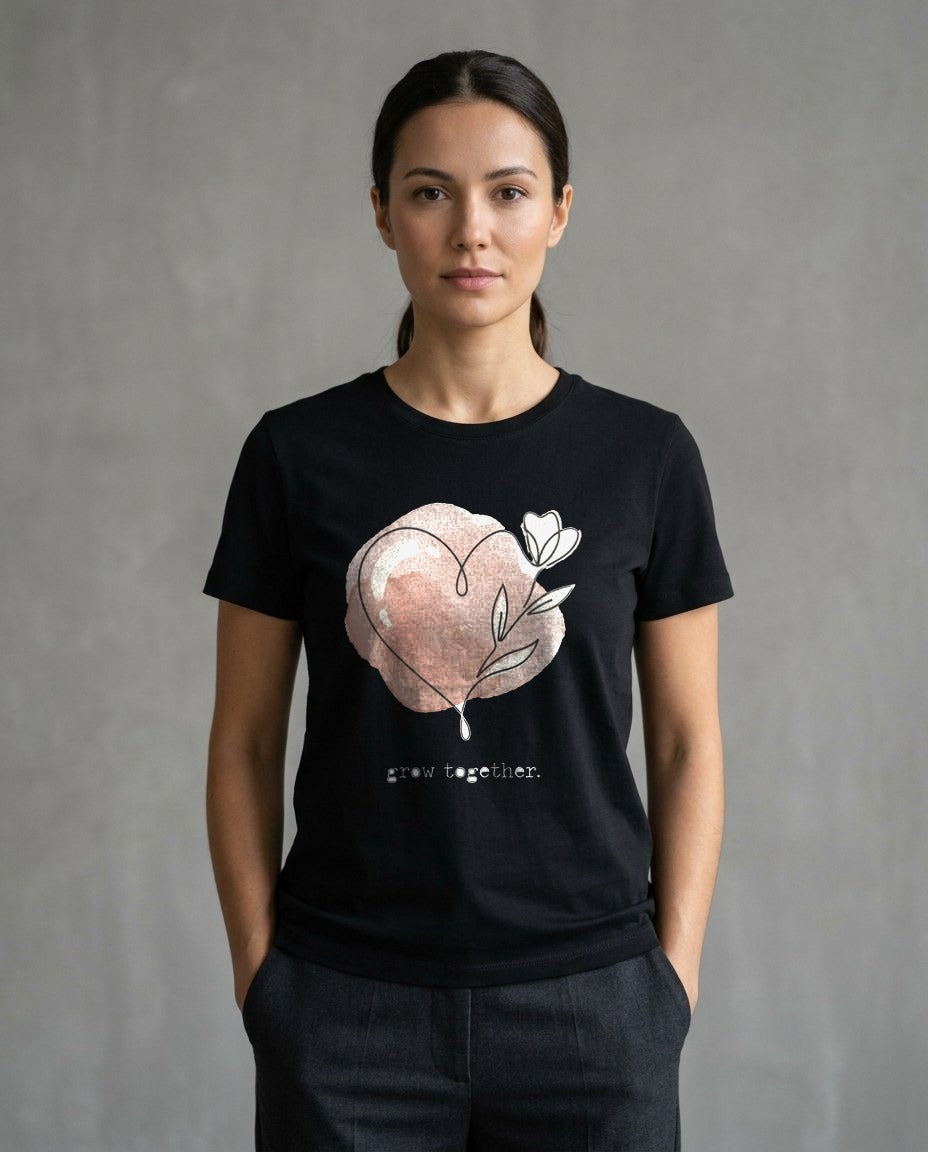 Bound By Bloom Continuous Line Art — lifestyle photo