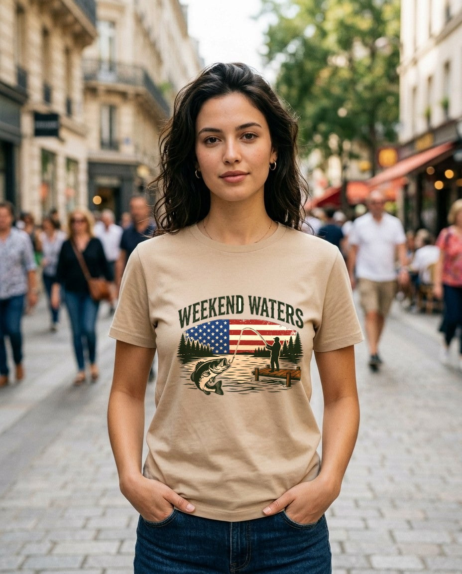 Sunrise Cast American Lake Scene — lifestyle photo