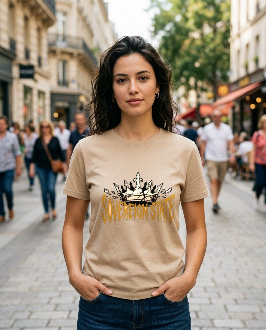 Sovereign State Shattered Crown Box Logo — lifestyle photo