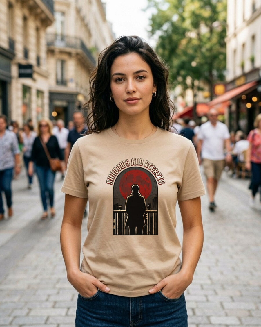 Shadows And Regrets Vintage Tour Tee — lifestyle photo