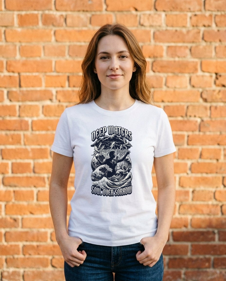 Vintage Soul Stormy Waters Rap Tee — lifestyle photo