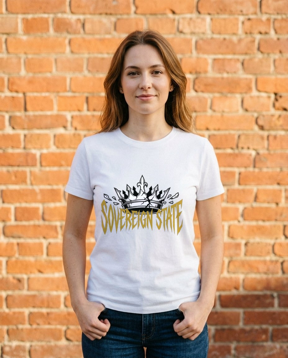 Sovereign State Shattered Crown Box Logo — lifestyle photo