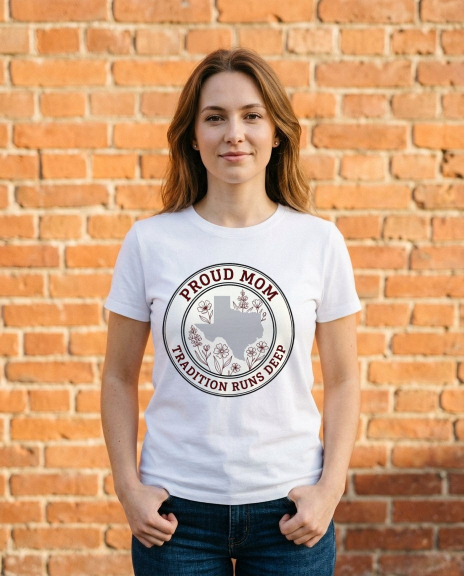 Maroon Tradition Proud Mom Seal — lifestyle photo