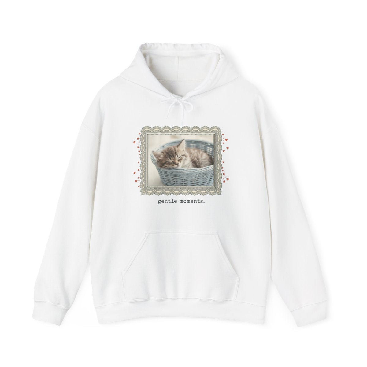 Sleepy Meadow Vintage Kitten Frame Hoodie — lifestyle photo