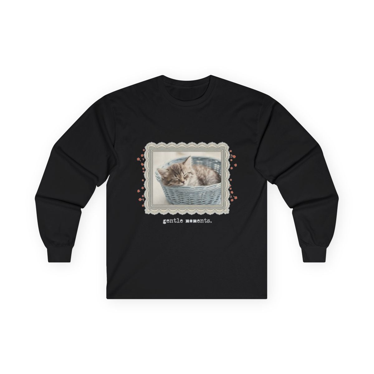 Sleepy Meadow Vintage Kitten Frame Long Sleeve — lifestyle photo
