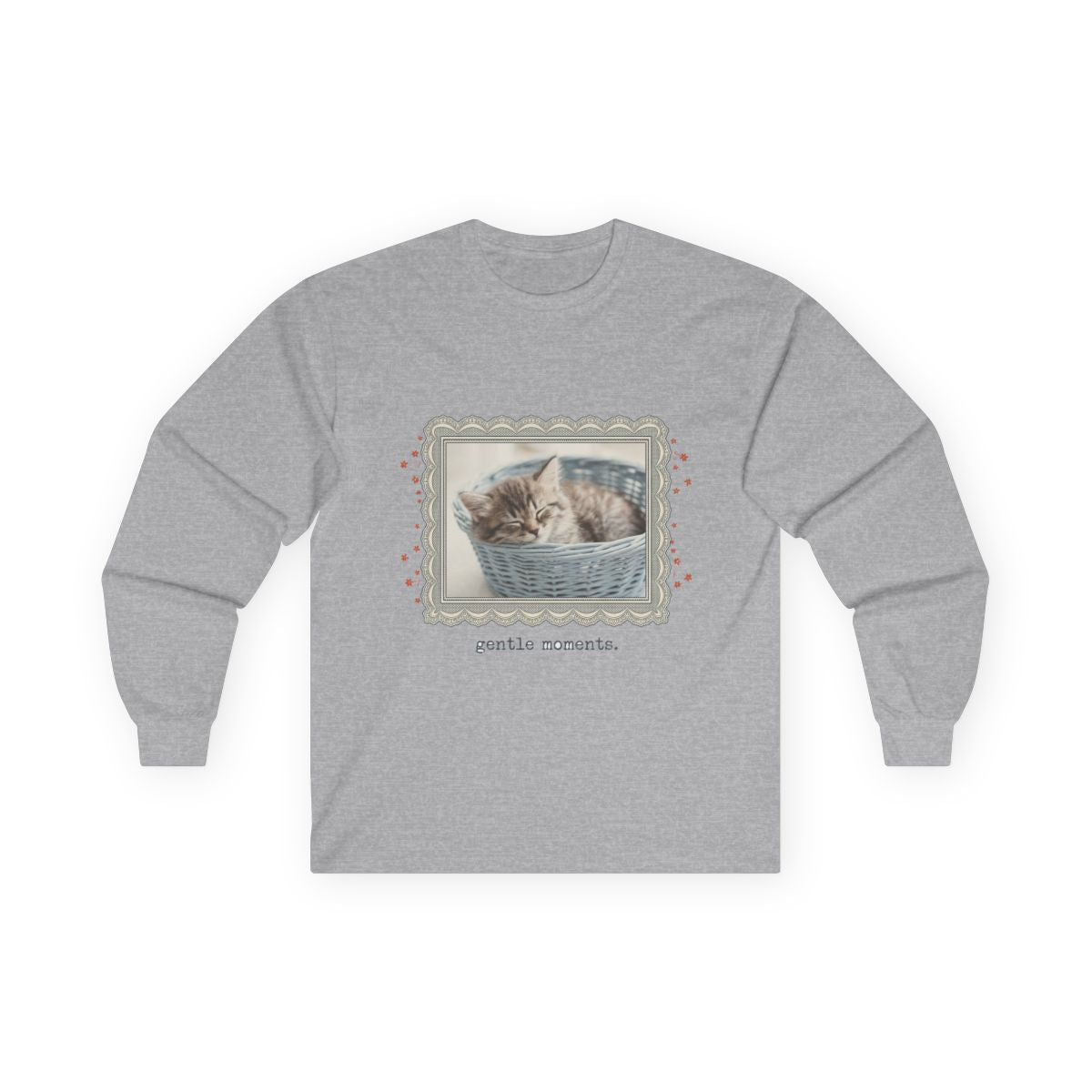 Sleepy Meadow Vintage Kitten Frame Long Sleeve — lifestyle photo