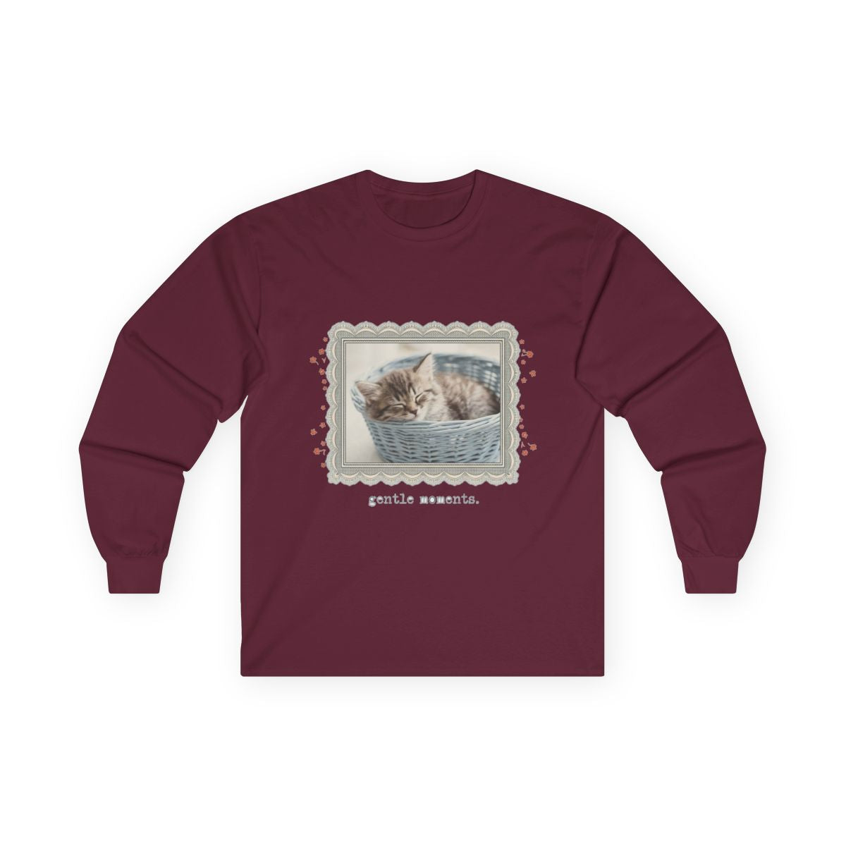 Sleepy Meadow Vintage Kitten Frame Long Sleeve — lifestyle photo