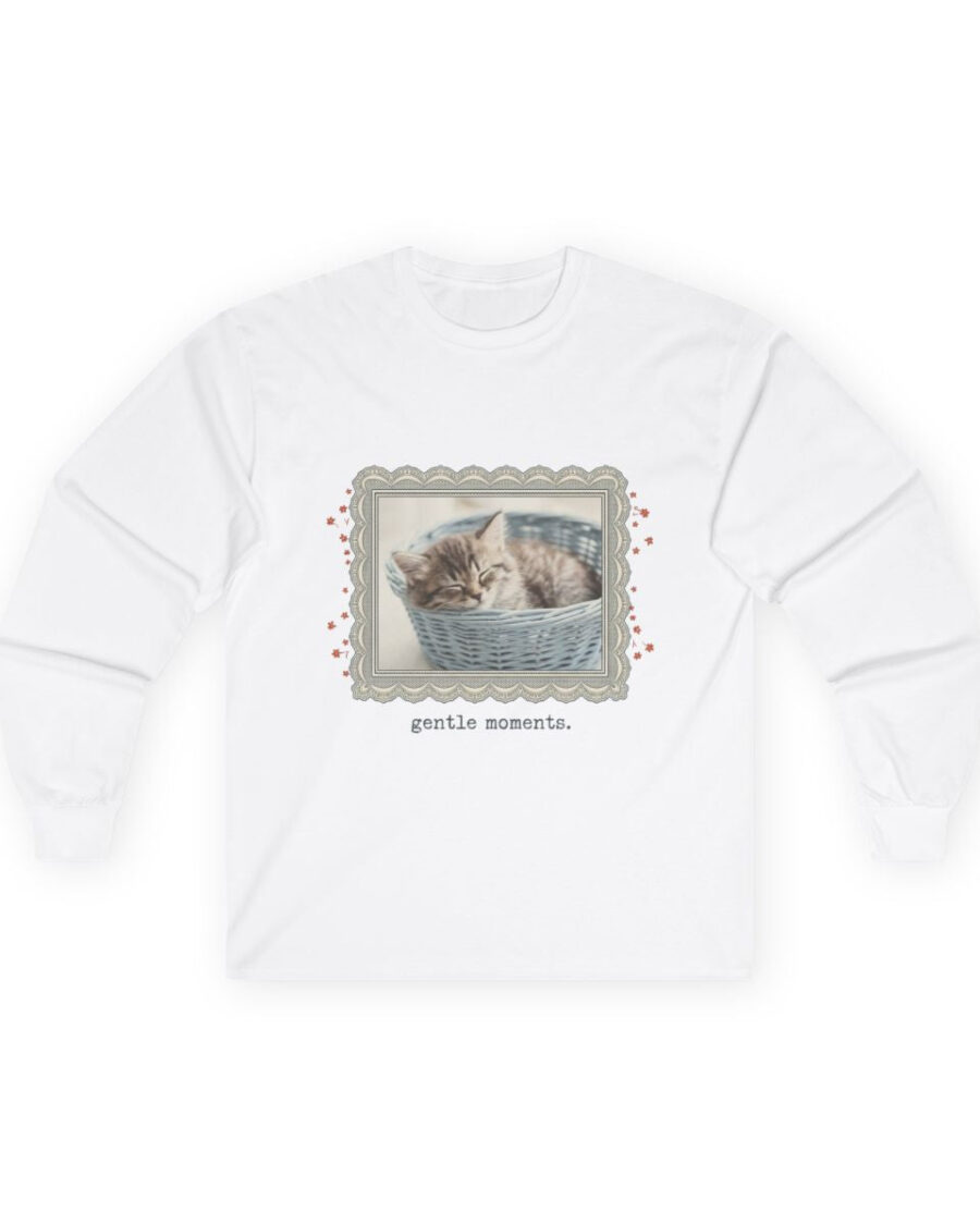 Sleepy Meadow Vintage Kitten Frame Long Sleeve — lifestyle photo