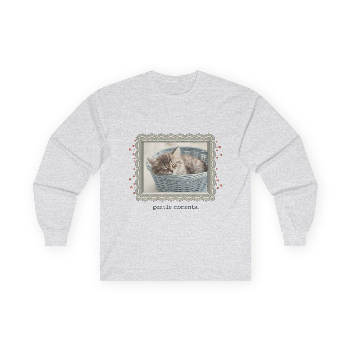 Sleepy Meadow Vintage Kitten Frame Long Sleeve — lifestyle photo