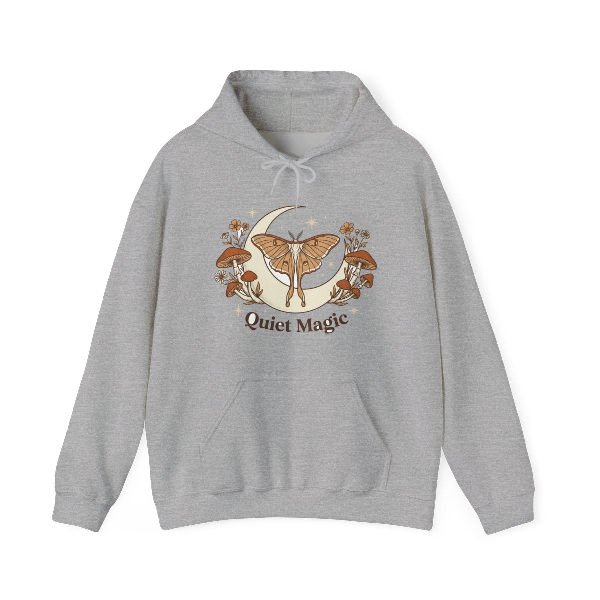 Whispers Of The Autumn Night Moth Hoodie — lifestyle photo