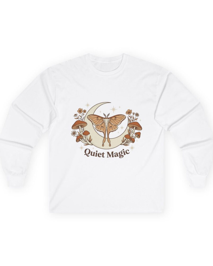 Whispers Of The Autumn Night Moth Long Sleeve — lifestyle photo