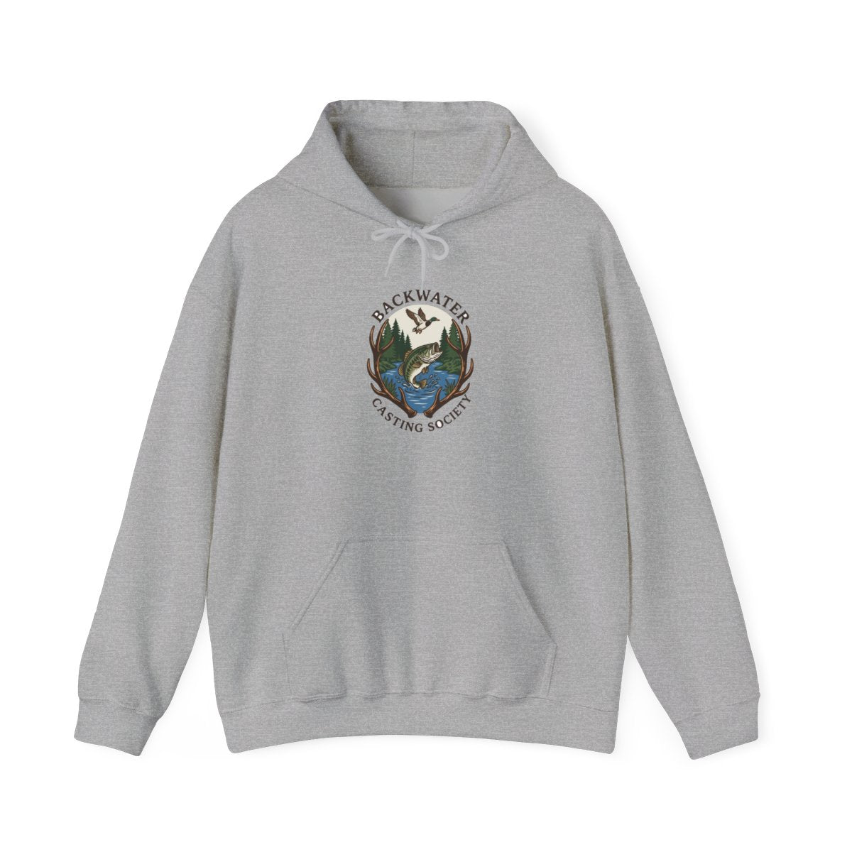 Woods & Water Vintage Outfitter Hoodie — lifestyle photo