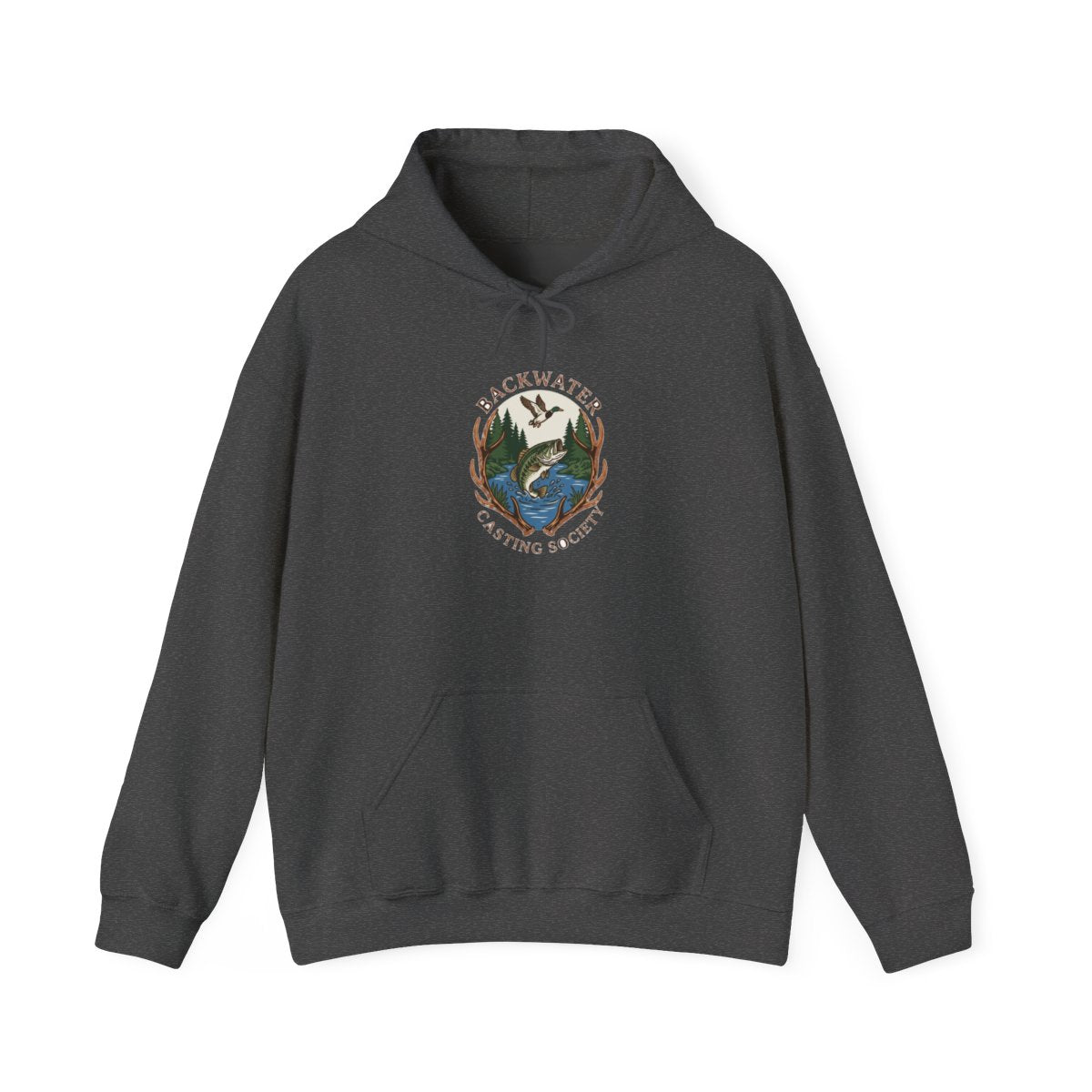 Woods & Water Vintage Outfitter Hoodie — lifestyle photo