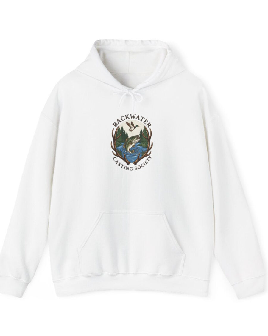 Woods & Water Vintage Outfitter Hoodie — lifestyle photo