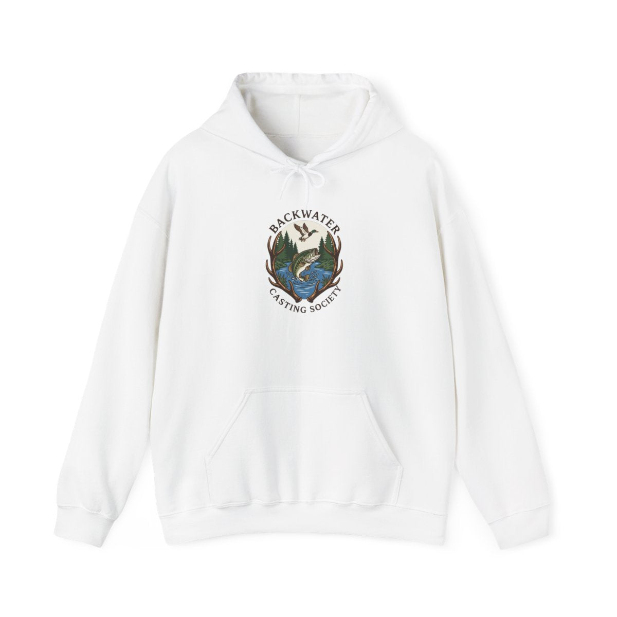 Woods & Water Vintage Outfitter Hoodie — lifestyle photo