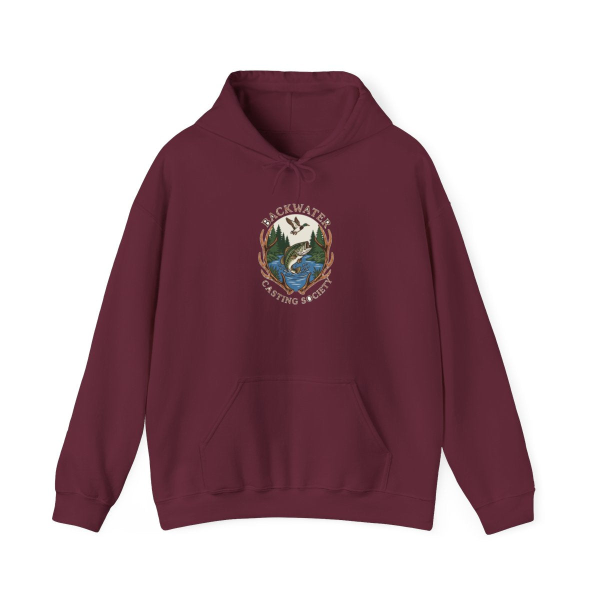 Woods & Water Vintage Outfitter Hoodie — lifestyle photo