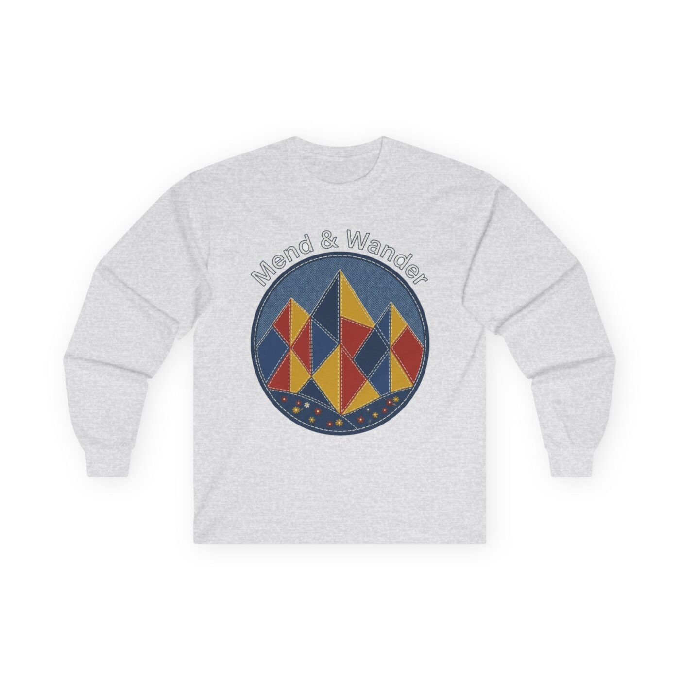 Quilted Peaks Artisan Landscape Long Sleeve — lifestyle photo