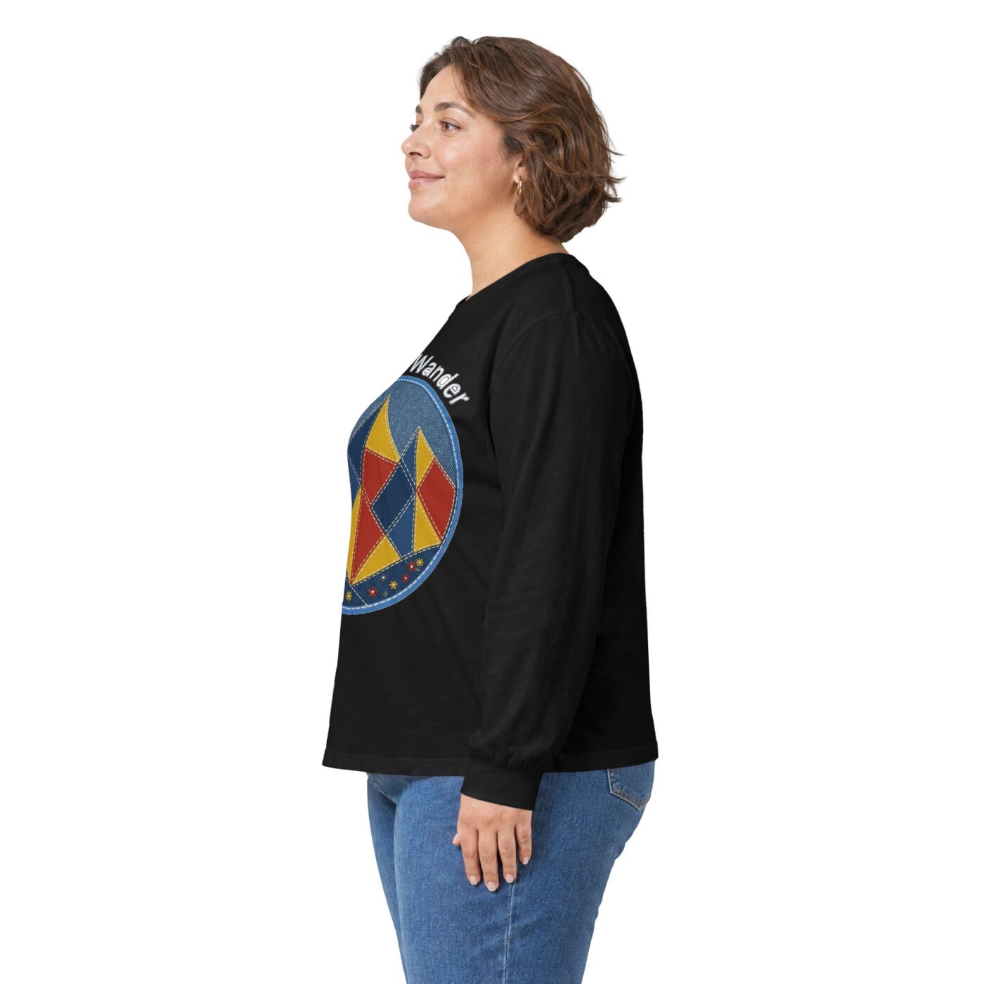 Quilted Peaks Artisan Landscape Long Sleeve — lifestyle photo