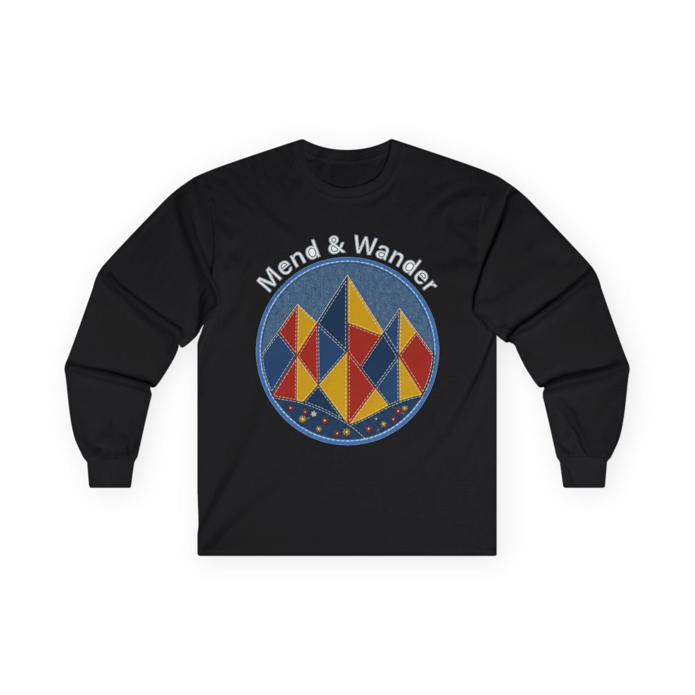 Quilted Peaks Artisan Landscape Long Sleeve — lifestyle photo