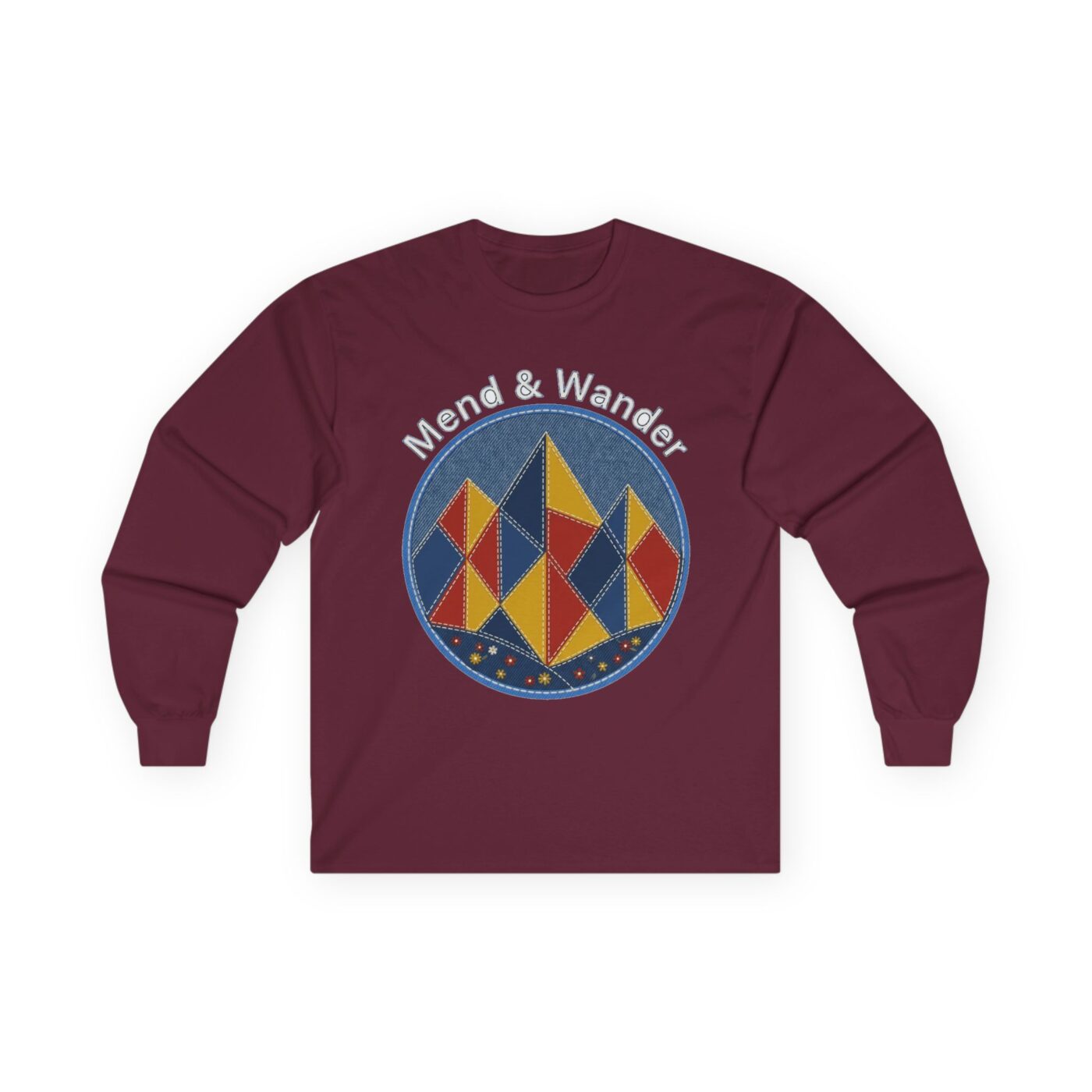 Quilted Peaks Artisan Landscape Long Sleeve — lifestyle photo
