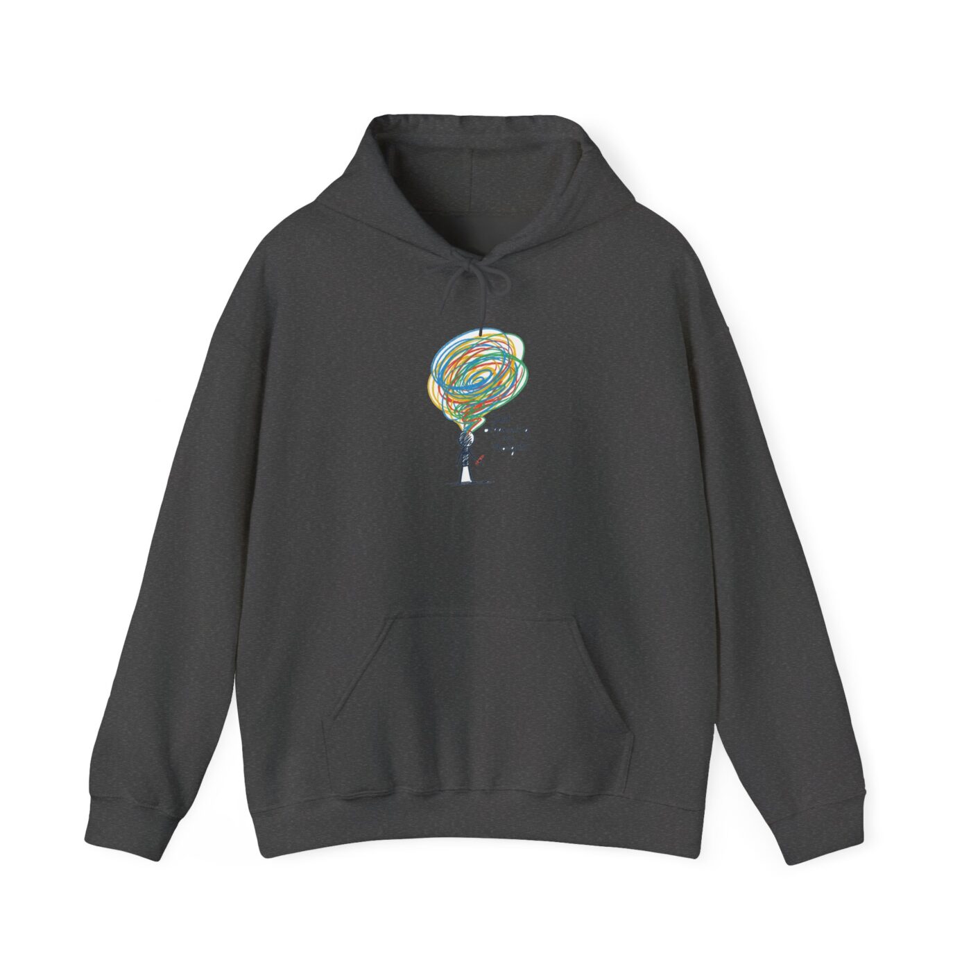 Organizing My Chaos Crayon Tee Hoodie — lifestyle photo