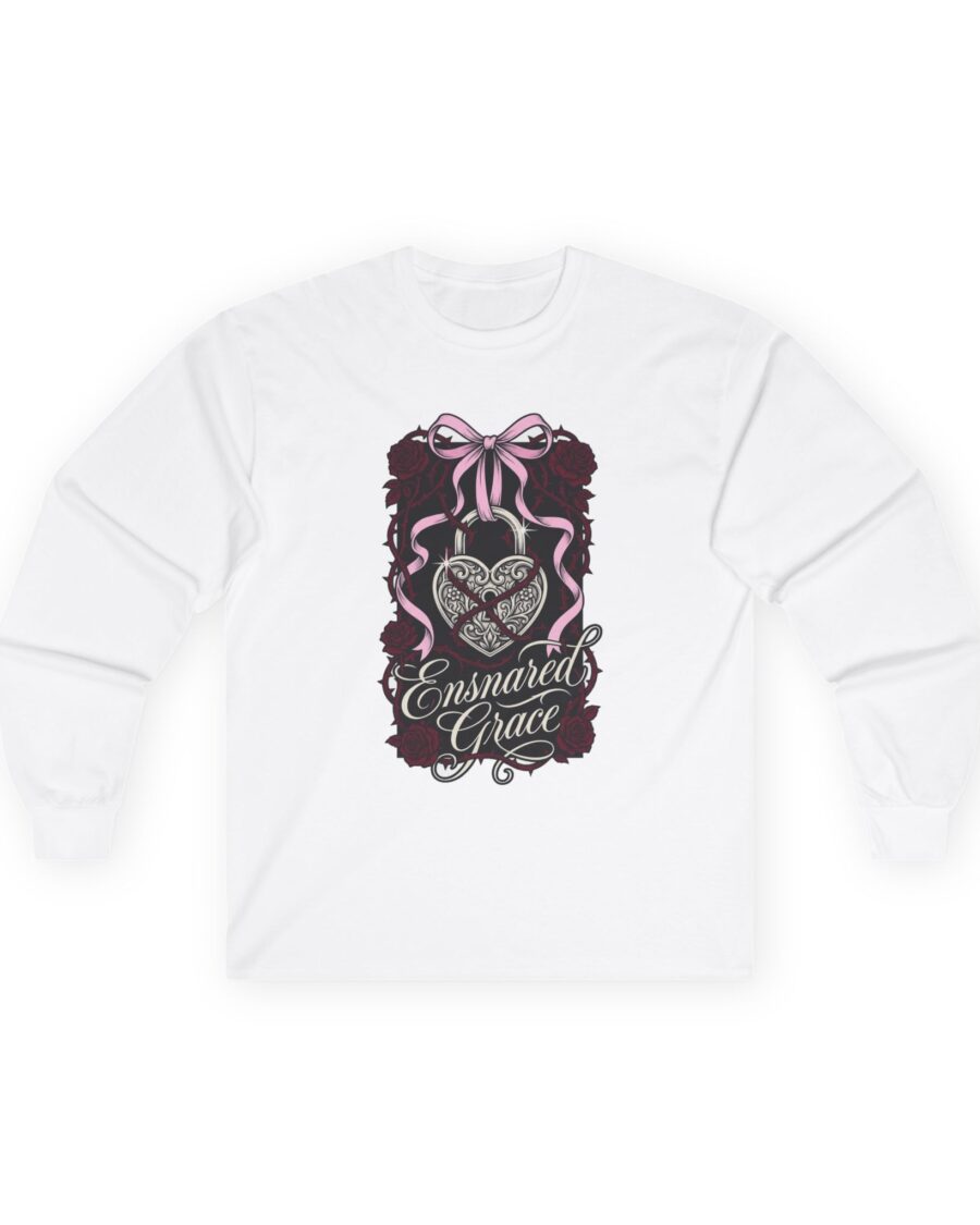 Ensnared Grace Heart Lock Ribbon Long Sleeve — lifestyle photo