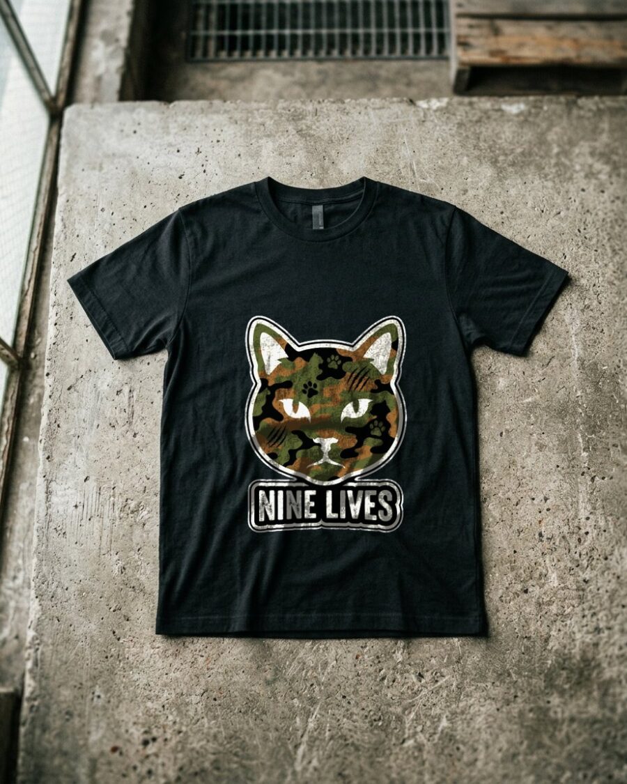Camo Feline Streetwear Silhouette — lifestyle photo