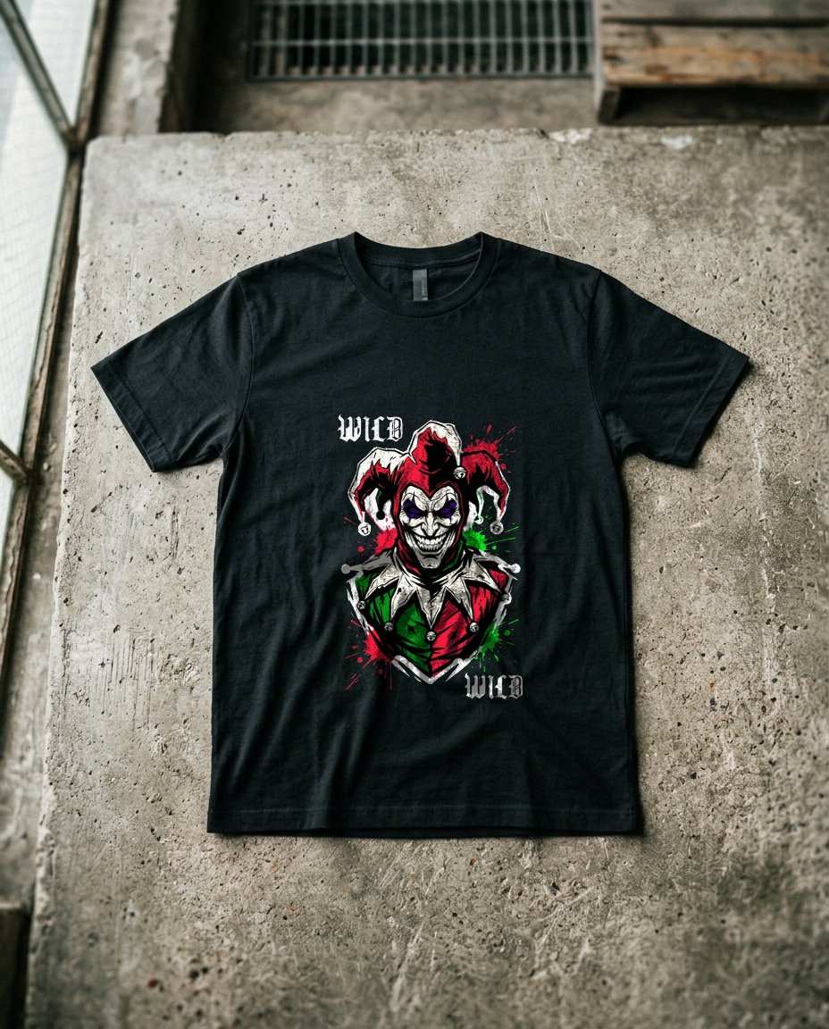 Chaos Court Mirrored Jester Card — lifestyle photo