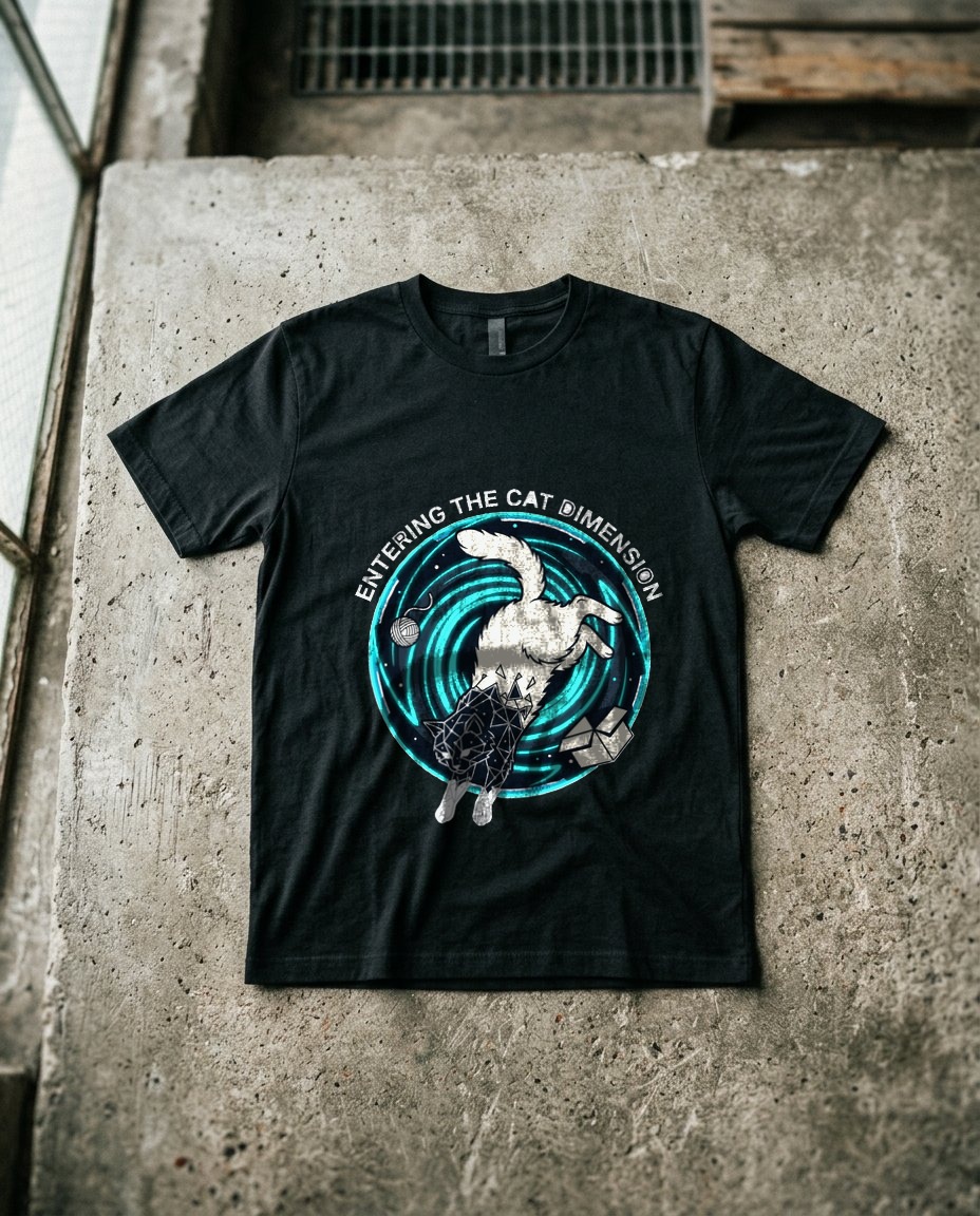 Feline Event Horizon Space Portal — lifestyle photo
