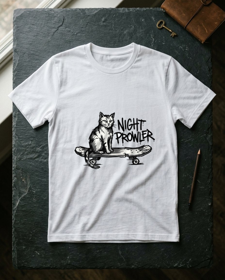 Alleyway Anarchist Graffiti Cat — lifestyle photo
