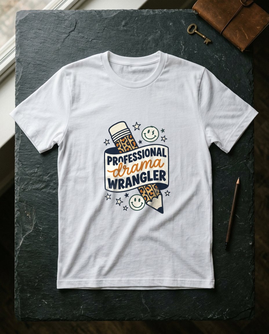 Professional Drama Wrangler Chaos Tee — lifestyle photo