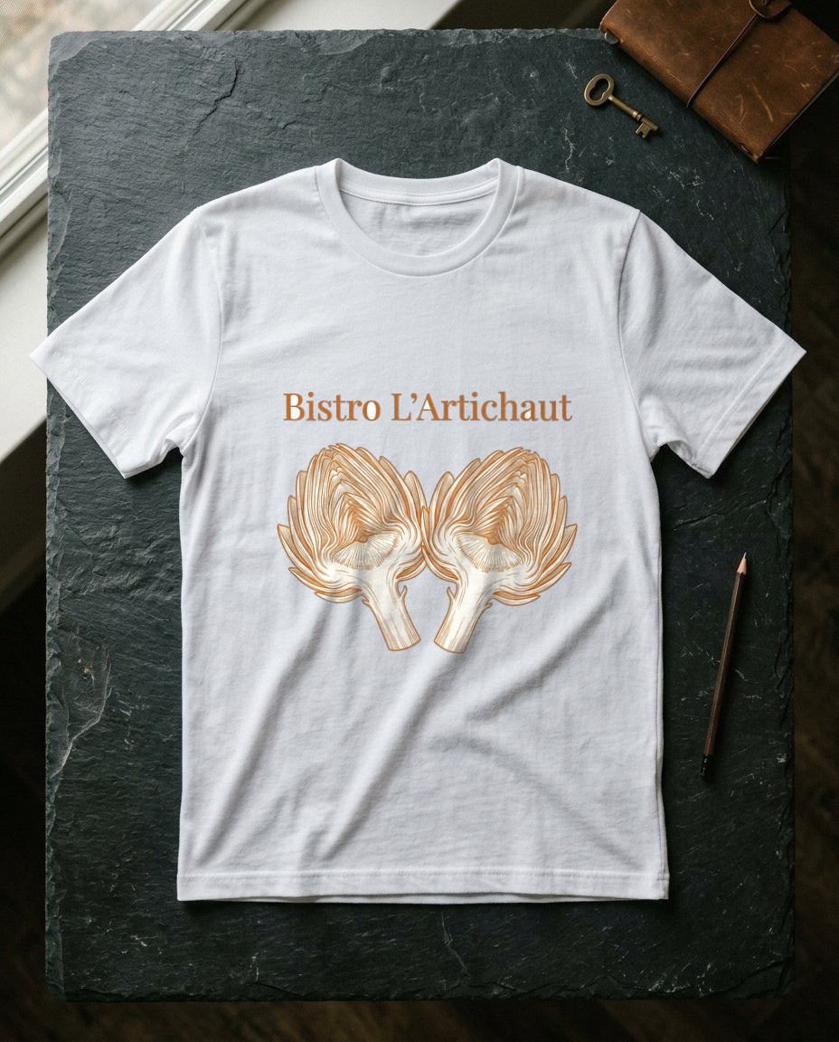 Heritage Artichoke Bistro Etching — lifestyle photo