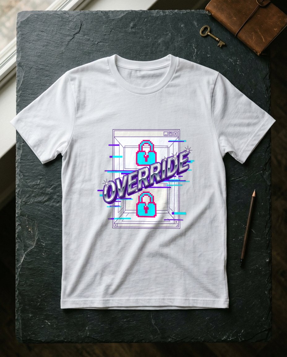 System Override Chrome Glitch — lifestyle photo