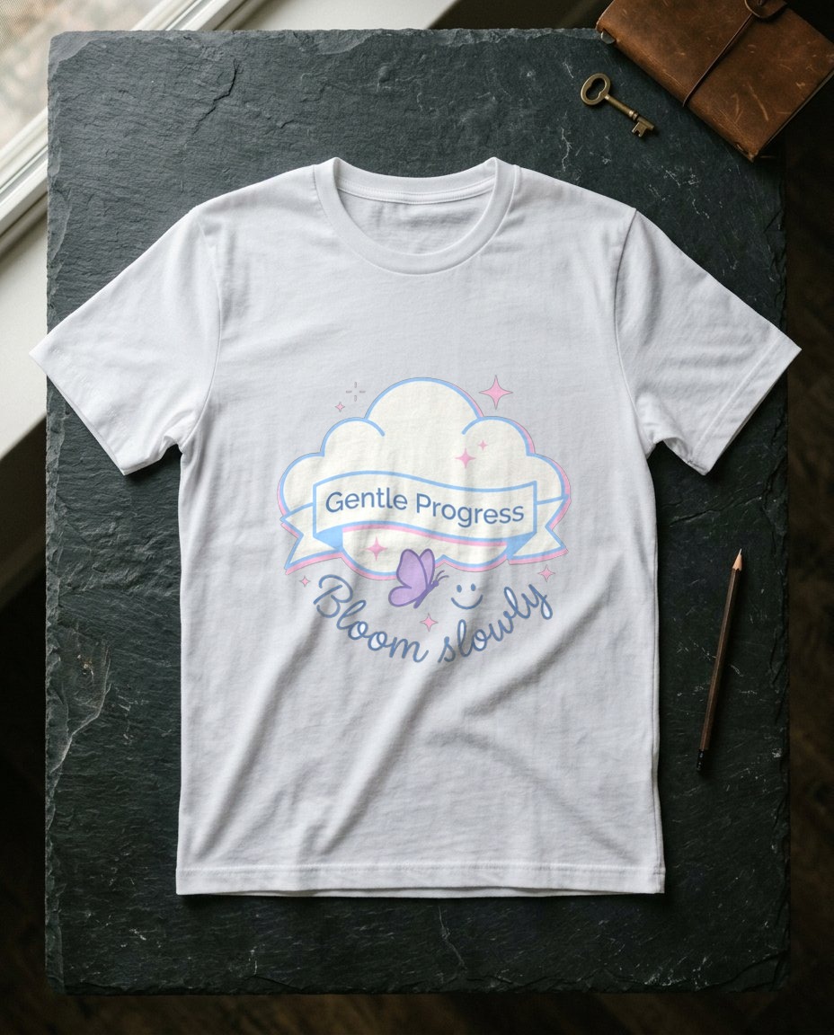Gentle Progress Butterfly Back Print — lifestyle photo