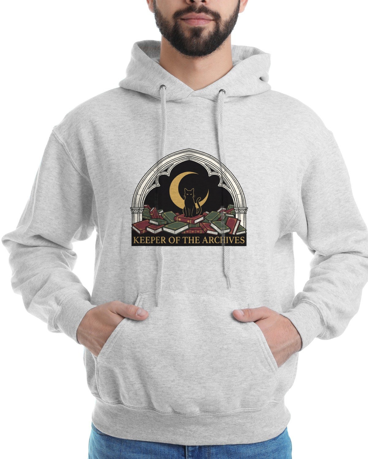 Keeper Of The Midnight Archives Hoodie — lifestyle photo