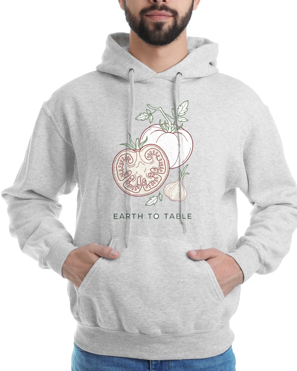 Earth To Table Heirloom Tomato Chart Hoodie — lifestyle photo