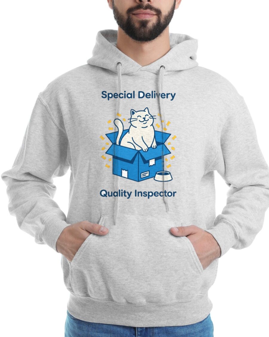 Special Delivery Quality Inspector Hoodie — lifestyle photo