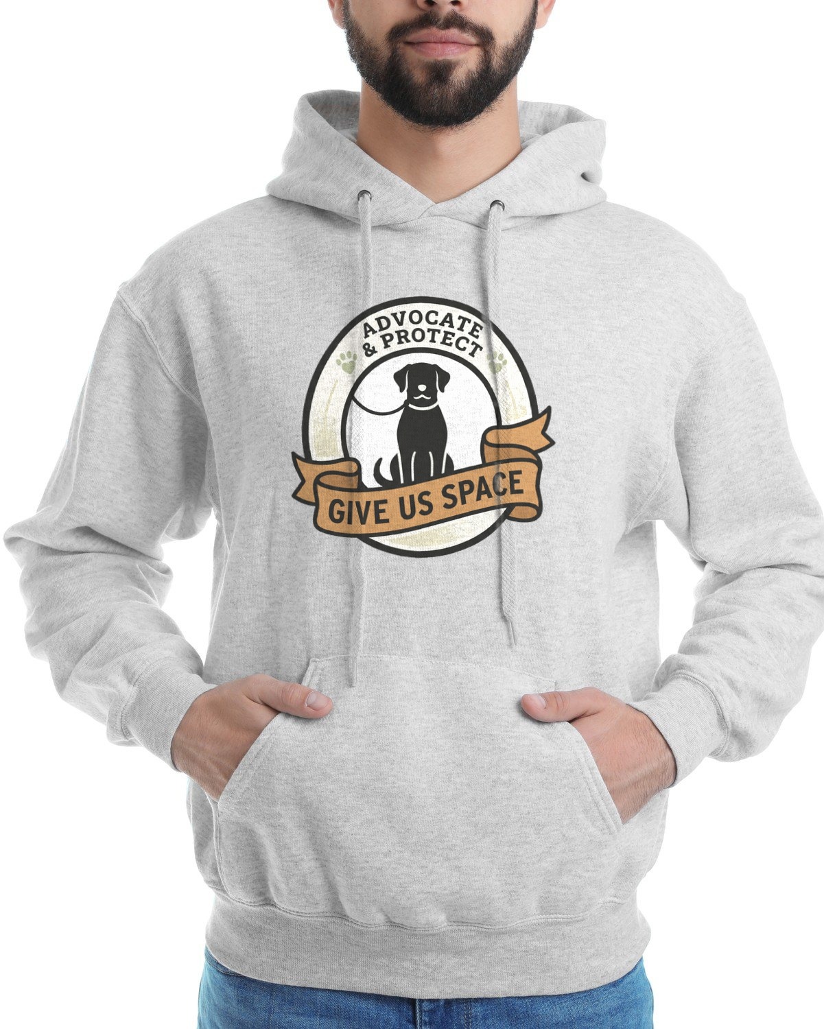 Space And Patience Handler Crest Hoodie — lifestyle photo