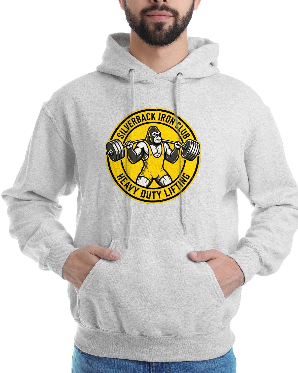 Silverback Iron Club Vintage Medallion Hoodie — lifestyle photo